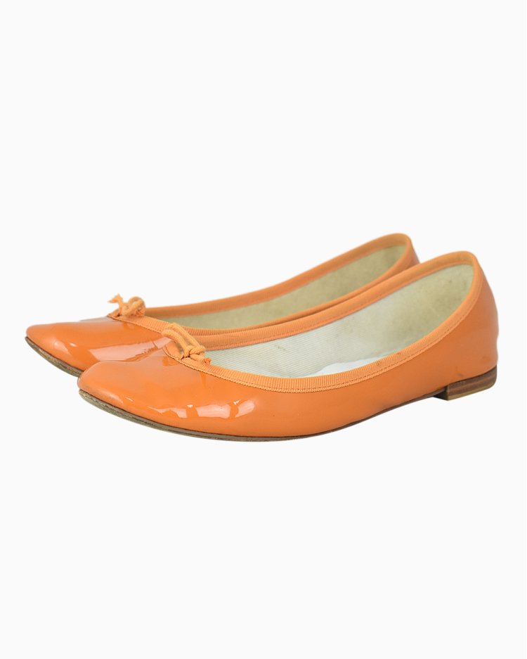 Sapatilha Repetto Original Verniz Laranja Feminina